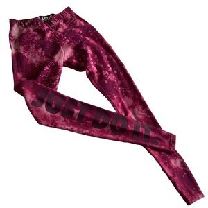 Bleach Dyed Nike Running Leggings Galaxy